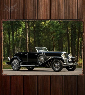 Металлическая табличка Duesenberg SJ Riviera Phaeton by Brunn